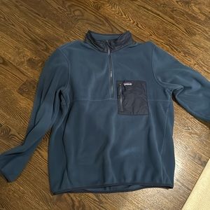 Patagonia Microdini Half Zip Pullover men’s Xl Tidepool Blue